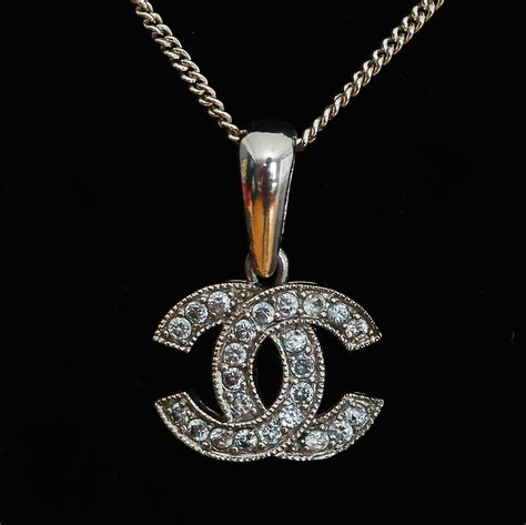 chanel necklace small|Chanel long necklace with logo.